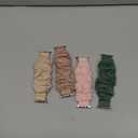 Recoppa Compatible for Apple Watch Band Scrunchie 38mm 40mm 41mm 42mm 44mm 45mm 46mm Cute Printed Elastic Solo Loop Bands Women Bracelet Strap for iWatch Series 10 9 8 7 6 5 4 3 2 1 SE, 4 Packs