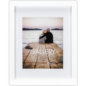 Malden International Designs 11x14 Matted To 8x10 White Wall Picture Frame