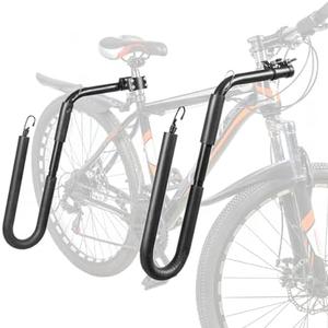Mosxoed Bicycle Surfboard Racks, Bike Surf Board Compatible with Shortboards, Longboards, SUP Paddleboards, Outdoor Sports Surfing Wakeboard Carrier Mount for Bike, Quick Release Bars