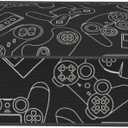 Video Game Controller Black Background Pencil Case Bag Pen Holder Pouch School Office Marker Desk Organizer Stationery Storage For Kids, Students