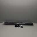 EXF Linear Shower Drain 34 Inch Matte Black with Reversible Flat & Tile Insert Cover, Stainless Steel Rectangle Bathroom Floor Drain with Hair Catcher, Adjustable Feet