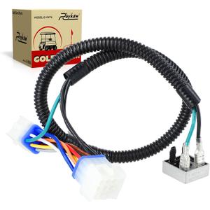 Roykaw Golf Cart 12V Golf Cart Headlight Voltage Reducer Harness Compatible with Club Car Precedent 2004-up Gas Vehicles, Plug and Play, 9 Pin/12 Pin Converter Harness