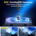 SMARTDEVIL for iPhone 16 Screen Protector (3 Pack), 9H Hardness Military Grade Shatterproof, HD Clear Tempered Glass with Auto Dust-Elimination, Bubble Free, Easy Installation, Case Friendly 6.1''