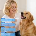 Dog Plaque Remover for Teeth,Pet Tooth Cleaner with LED Light,Cleaning Kit for Tartar and Stains,5 Adjustable Modes,Pet Teeth Cleaning kit,Suitable for Dogs and Cats (White)