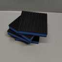 LBG Products Rubber Anti-Vibration Isolator Pads,Heavy Duty Blue EVA Pad for Air Conditioner,Compressors,HVAC,Treadmills etc(4'' X 4'' X 7/8")