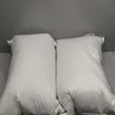 Pacific Coast Pillows Queen Size Set of 2, Goose Feather and Down Pillow for Sleeping, 3-Chamber Hotel Pillow for Side Sleepers and Back Sleepers