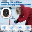 80FT3FT-200FT Pipe Heating Cable for Pipe Freeze Protection, Heat Cable for Water Pipes(Metal and Plastic), Pipe Heat Tape Keeps Water Flowing at -40F 5w/ft, 120V Plumbing fixture