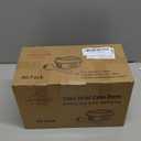 LNYZQUS 10oz Mini Cake Tins With Lids 40 Pack, Aluminum Foil Small Baking Pans Disposable Large Brownie Baking Cups,4x4 Small Bread Muffin Containers Holders For Party-Champagne