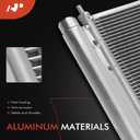 A-Premium Air Conditioning A/C Condenser Compatible with 2005-2010 Honda Odyssey V6 3.5L, Replace# 80110SHJA01
