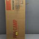 LET'S CAMP Folding Camping Chair Oversized Heavy Duty Padded Outdoor Chair with Cup Holder Storage and Cooler Bag, 450 LBS Weight Capacity, Thicken 600D Oxford, 2 Pack (Navy Blue)