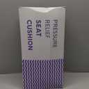 C CUSHION LAB Patented Pressure Relief Seat Cushion for Long Sitting Hours on Office/Home Chair, Car, Wheelchair - Extra-Dense Memory Foam for Hip, Tailbone, Coccyx, Sciatica - Light Grey