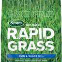 Scotts Turf Builder Rapid Grass Sun and Shade Mix, Combination Grass Seed and Fertilizer, Grows Green Grass in Just Weeks, 16 lbs.