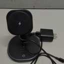 3-in-1 Charging Station, 2X Faster 15W Wireless Charging Station for iPhone 16/15/14/13/12, for Apple Watch, AirPods, Magnetic Wireless Charger with Sleep Friendly Light (Black)