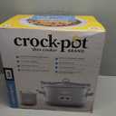 Crock-Pot 7 Quart Cook and Carry Slow Cooker with Touch Control, 4 Pre Programmed Settings, Removable Stoneware, and Locking Lid, Mushroom