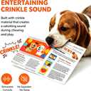 2-Pack Indestructible Newspaper Dog Toy, Crinkle Dog Toy for Dogs, Durable Bite Resistant Interactive Pet Toy, Washable Crackle Chew Toy for Indoor Play, Training and Enrichment