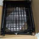 KEETDY 3-Tier Long Shoe Rack for Closet Metal Shoe Organizer for Entryway, Wide Stackable Shoe Storage Shelf with Sturdy Wire Grid for Closet Floor, Bedroom, Black (11.4x43x24.4)