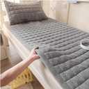 Tufted Traditional Japanese Floor Futon Mattresses, Roll Up Bed Mattress with Elastic Band, Foldable Japanese Tatami Floor Mat, Velvet Guest Bed Mattress for Travel,F,90x200cm/35x79in
