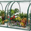 Crop Cage for Garden,98"x49"x49" Tunnel Plant Netting Cover with Zipper,Garden Bed Cover for Protection for Vegetables Fruits,Garden Cage for Plant and Animal