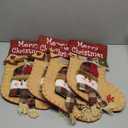 Christmas Stockings - 18.5 Inch Large Christmas Stocking - 3D Snowman Xmas Stockings with Name Tag, Great for Family Decoration Gifts, Fireplace, Christmas Tree and Stairs