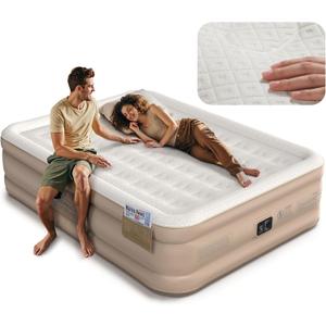 Queen Air Mattress with Built in Pump, Inflatable Blow up Mattress Queen Size