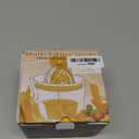 Lemon Squeezer 4-in-1 Lemon Hand Juicer - ChefVille Manual Orange Juicer Multifunctional Lemons Lime Squeezer, Citrus Juicers Press Fruit with Detachable Comfortable Handle, 16.9oz Capacity (ORANGE)