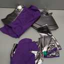 Womens Princess Koriandr Costume Halloween Cosplay Purple Top Skirt Collar with Stockings uniform Outfit (Purple, L)