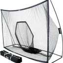 GoSports Golf Practice Hitting Net - Choose Between Huge 10 x 7 ft or 7 x 7 ft Nets - Personal Driving Range for Indoor or Outdoor Use - Designed by Golfers for Golfers