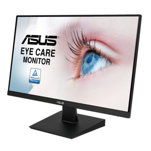 ASUS 24” 1080P Monitor (VA27EQSB) - Full HD, IPS, 75Hz, Adaptive-Sync, Speakers, Eye Care, Low Blue Light, Flicker Free, DisplayPort, HDMI, USB Hub, D-Sub, Frameless, Wall Mountable, Height Adjustable, 24 Inch Monitor