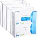 Soaoo 4 Pcs Acrylic Glove Box Holder Dispenser Glove Holder for Wall Mount Clear Acrylic Glove Rack Wall Floating Glove Box Organizer for Medical Latex Rubber Disposable Glove Boxes (Double,9.8'' H)