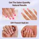 Misssix XBASICTIPS French Tip Press On Nails, 150Pcs French Gel Nail Tips Short Square, Soft Gel Pre-shaped No Need to File 3 in 1 Tips, Fake Nails for Nail Art DIY Extension Designs 15 Sizes