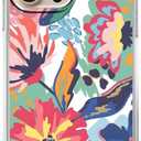 Watercolor Flower Painting Case for iPhone 16 Pro Max,Aesthetic Soft TPU Full Cover Case for iPhone 16 Pro Max