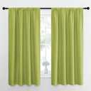 NICETOWN Kitchen Curtains, Short Blackout Curtains & Drapes, Fresh Green, 42" Wide, 54" Long, 2 PCs, Home Decoration Privacy Thermal Insulated Drapes for Unicorn Theam Room