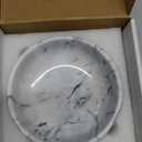 5.91'' Large Decorative Bowl, Natural Marble Decorative Bowls for Home Decor, Key Bowl, Large Incense Burner, Smudge Bowl, Coffee Tables Centerpiece, Soap Serving Bowl