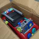 Radio Flyer Busy Buggy, for Toddlers 1-3, 3-in-1 Push Walker Ride On Car with 17 Sensory Activities, Anti-Tip Feature, Under-Seat Storage, Horn and Gears, 42 lb Capacity, Toddler Ride On Toys, Large