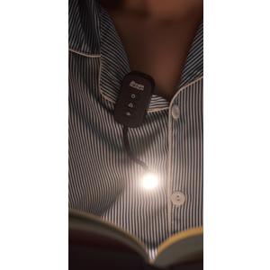 Clip-On Light for Clothes with Portable Case  Book Light, USB Rechargeable LED Lamp for Reading in Bed, Eye-Friendly 3 Color Modes, 3-Level Dimming (Black)