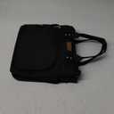 EASYA Large Insulated Lunch Bag for Work, Women's Nylon Thermal Lunch Box, Leakproof Cooler Tote Bag with Storage Pocket (Black) (Newly upgraded Noir Black)