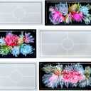 Durable Resin Tray Molds, 3 Pcs Silicone Tray Molds for Epoxy Concrete Trinket Tray Mold, Rectangle Resin Coaster Molds for DIY Jewelry Trinket Dish,Home Decor, DIY Gift