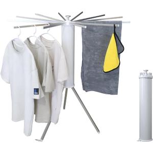 Clothes Drying Rack Tripod,Laundry Hanger Dryer Rack,Portable Foldable Drying Rack-Drying Rack Clothing Laundry Bedroom Household Aluminum-12rods (Standing)