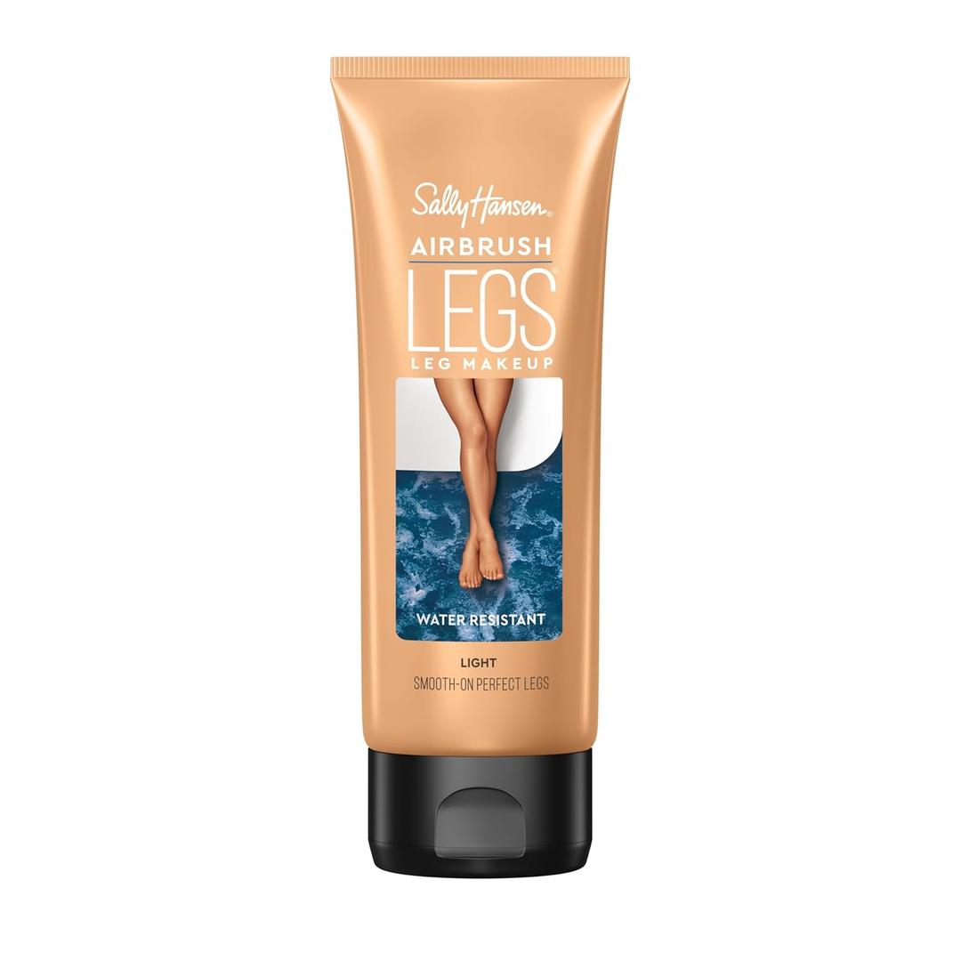 Sally Hansen Airbrush Legs Leg Makeup Lotion | Easy Application, Flawless-Looking Legs, Water-Resistant, Transfer-Proof | Light | Subtle Sun-Kissed Finish (4.4 Fl Oz (Pack of 1))