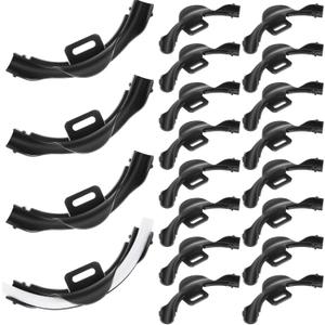 3/8" - 1/2" Pex 90 Degree Elbow Plastic Tubing Bend Support Black Pex Fittings Clamps Pipe Holder 1/2 Inch(20 Pcs)