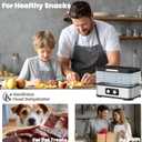 Food Dehydrator Machine for Jerky, 5 Stackable BPA-Free Trays with Temperature Control, 250W Small Dehydrator for Fruit, Beef and Deer Jerky, Mushroom, Herbs, Recipe Included, 72H Max