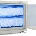 Pursonic Professional Towel Warmer with UV Sterilizer - 18L Premium Towel Warmer 360 Heating with Separate Water Tank - Aluminum Interior for Bathroom, Spa, Salon & Home (White) (Large)