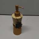Avanti Braided Medallion Lotion Pump, Gold, 
5.5"L x 2.59"W x 8.38"H