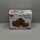 Wondertoys 530 Pcs Wooden Logs Set Ages 3+, Classic Building Log Toys for Kids, Creative Construction Engineering Educational Gifts