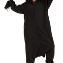 DarkCom Adult Women Men Pajamas Cosplay Honey Badger Onesie Halloween Costume One Piece Sleepwear Christmas Pajamas S