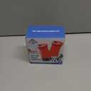 The Original Salt and Pepper Shakers set -Red- Spice Dispenser with Adjustable Pour Holes - Stainless Steel & Glass Set of 2 Bottles