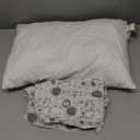 Toddler Pillow with Pillowcase - 13x18 My Little Dreamy Kids Travel Bed Pillows for Sleeping, Organic Cotton Small Pillowcase, Soft & Breathable, Machine Washable, Toddlers 2-5 Years Old (KeaSafari)