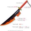 Zisu Two Tengen Swords, About 31 inches, Hashira Pillars & Tengen Uzui Sword Katana for Cosplay Purpose, Anime Sword with Original Texture, Medium