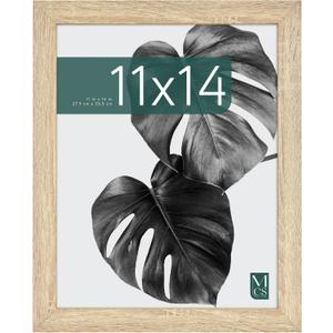 MCS Studio Gallery 11x14 Picture Frame Natural Woodgrain Engineered Wood, Rectangle Photo Frame for Photos, Posters & Art Prints (1-Pack)