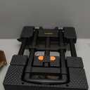 Folding Hand Truck 500lbs, Portable Heavy Duty Dolly Cart, 6 Wheels Collapsible Luggage Cart with 2 Elastic Ropes - Compact Trolley Cart for Easy Moving - Ideal Hand Cart for Travel and More,  Black